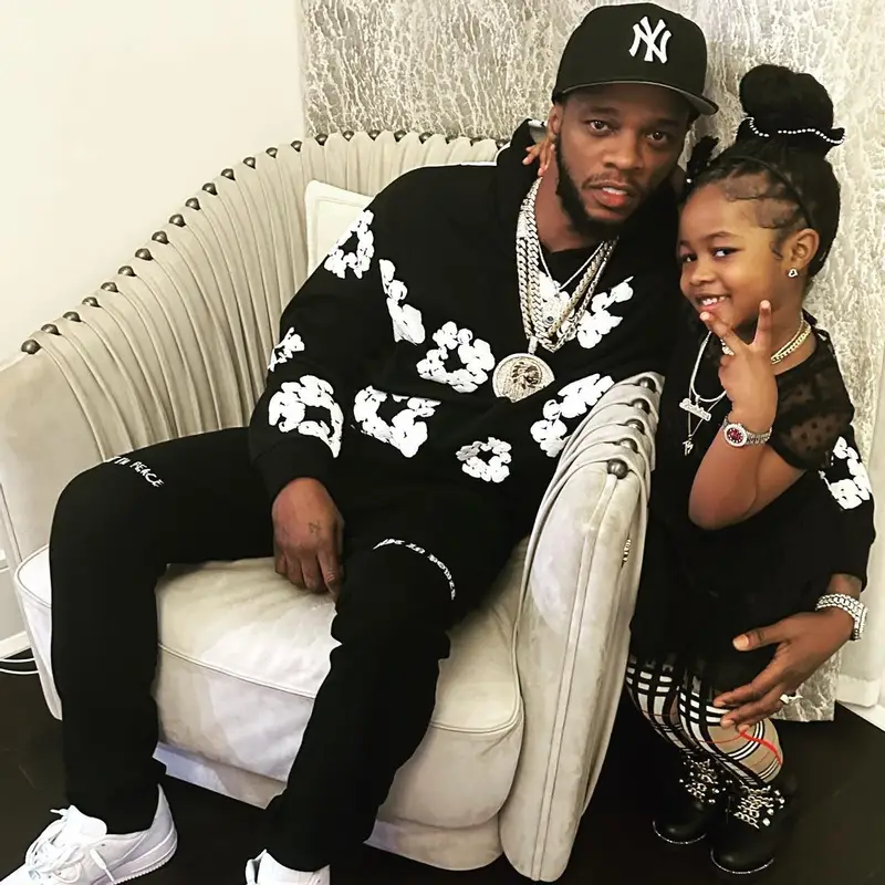 Papoose outfit in Denim Tears, Rta, and New Era, 2023