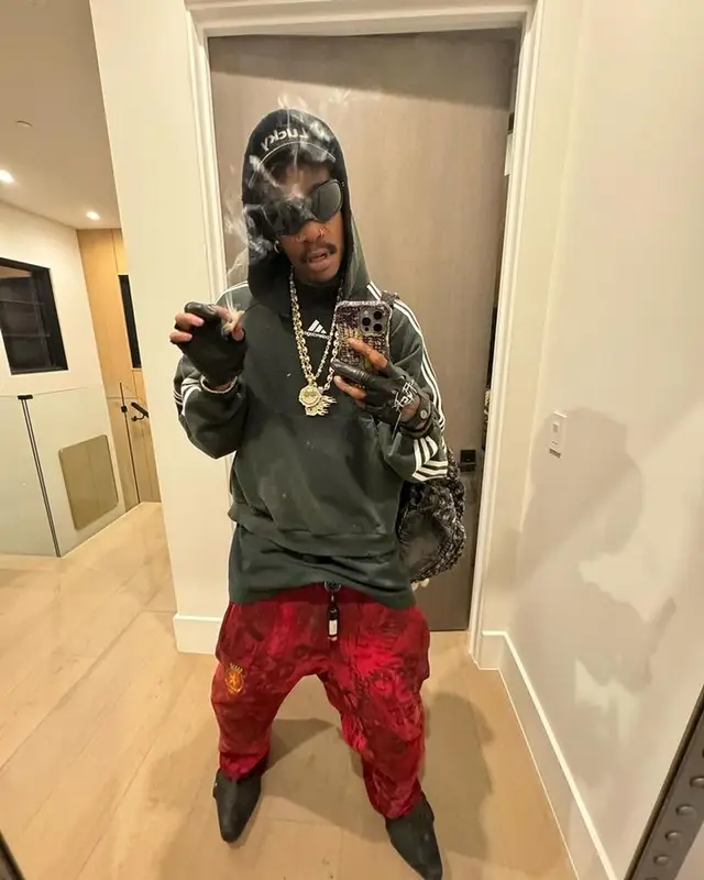 Wiz Khalifa outfit in Adidas, Balenciaga, and Vetements, 2023