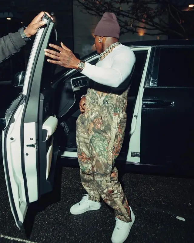 DaBaby outfit in Rick Owens, Carhartt, and Realtree , 2023
