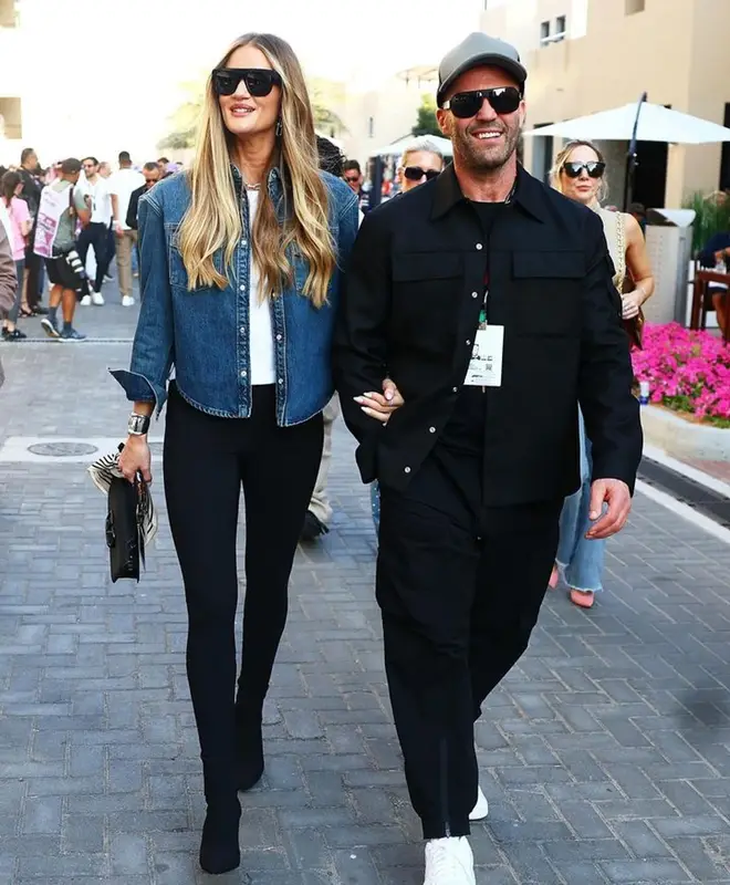 Rosie Huntington-Whiteley outfit in Wardrobe.NYC, Valentino, and Alaïa, 2023