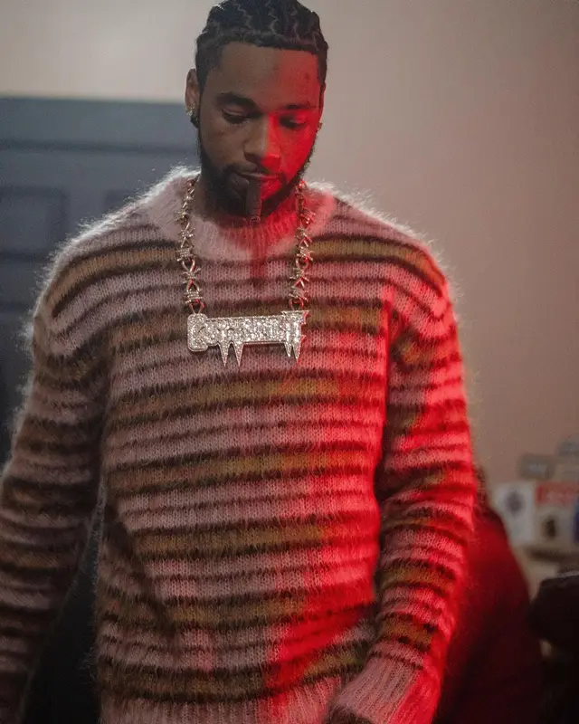 Key Glock outfit in Marni, 2023