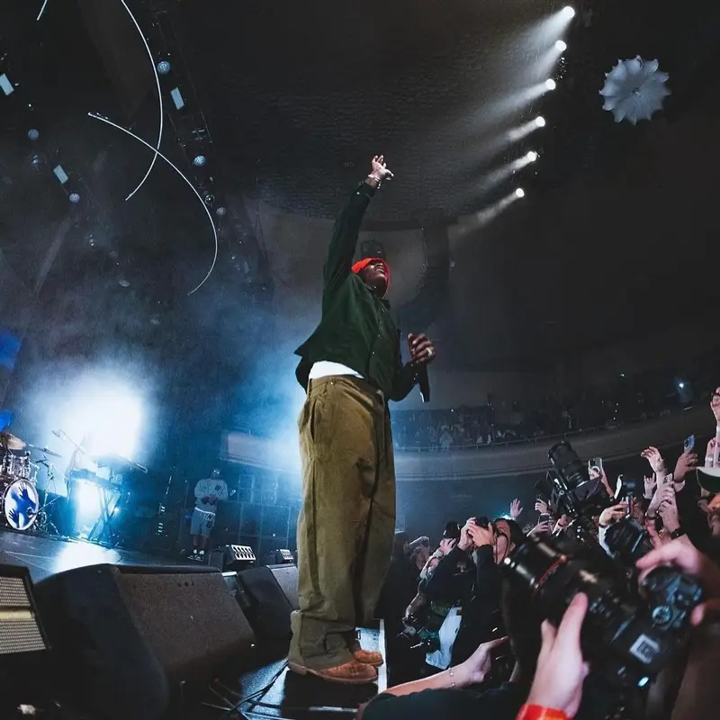 Lil Yachty outfit in Vintage, Timberland, and Kith, 2023