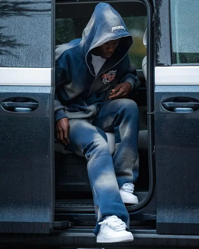 Eduardo Camavinga outfit in Ricchezza Forever and Nike, 2023