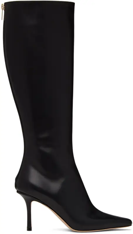 Jimmy Choo Black Agathe 85 Boots $1195