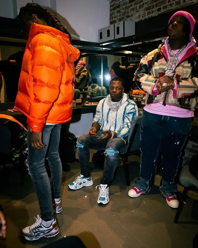 Lil Zay Osama outfit in Amiri and Dior, 2023