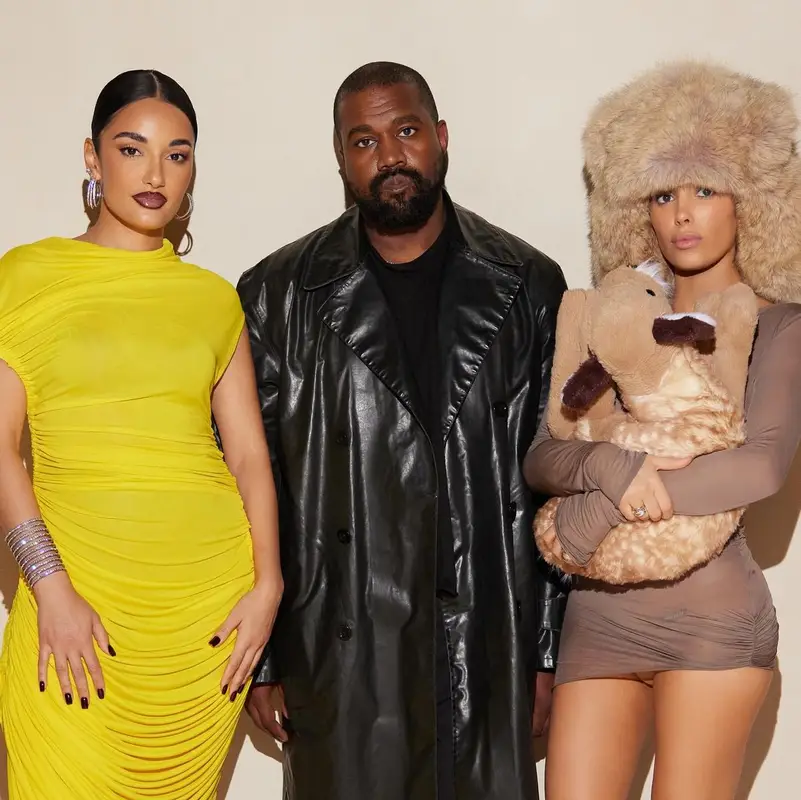 Kanye West outfit in Maison Margiela, 2023