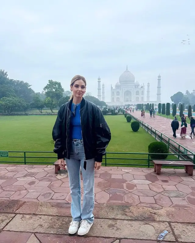 Chiara Ferragni outfit in The Attico, Saint Laurent, and Louis Vuitton, 2023