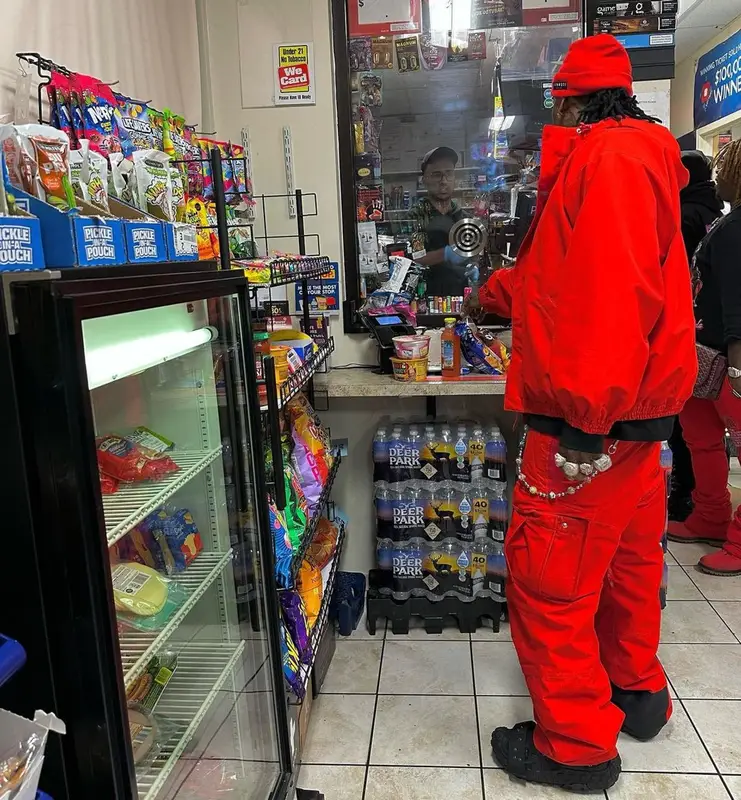 Moneybagg Yo outfit in Balenciaga, Nike, and Cactus Plant Flea Market, 2023