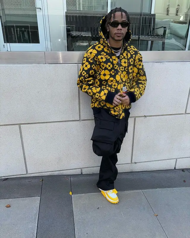 Lil Migo outfit in Carhartt, Prada, and Marni, 2023