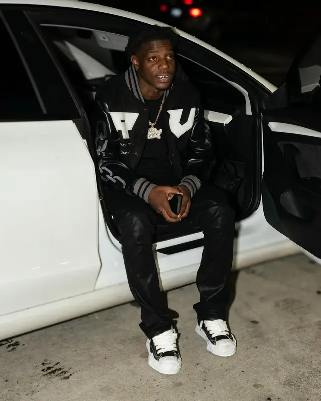 OMB Peezy outfit in Retrovert, Hanes, and Maison Mihara Yasuhiro, 2023