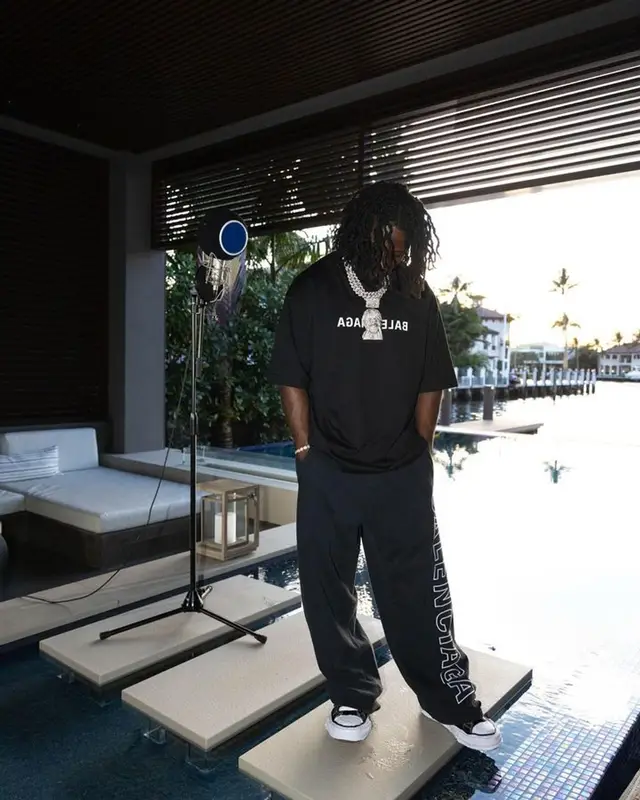 Jackboy outfit in Balenciaga and Maison Mihara Yasuhiro, 2023
