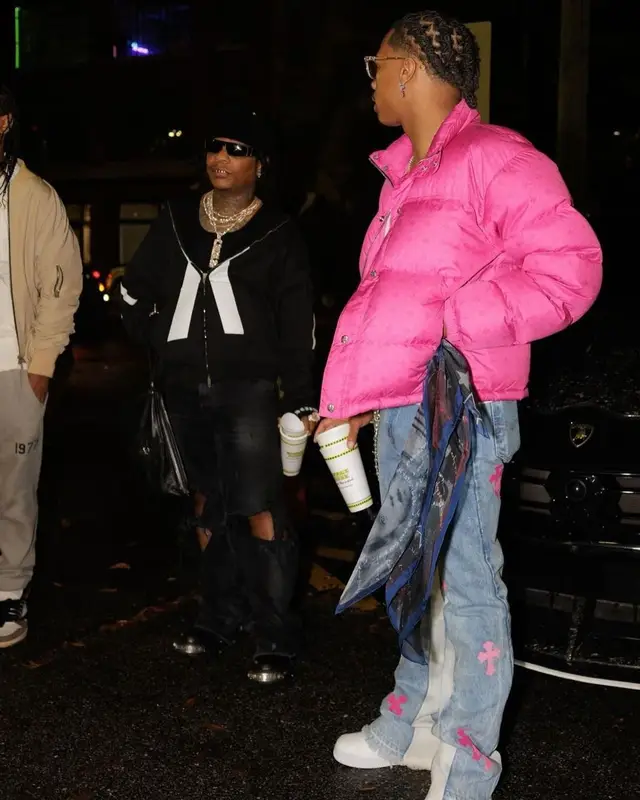 Lil Baby outfit in Rick Owens, 2023