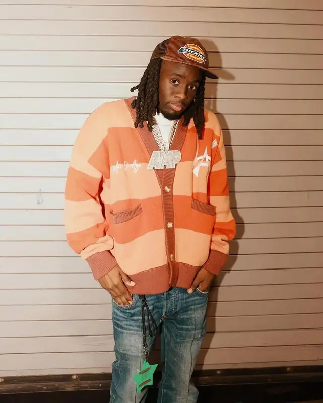 Kai Cenat outfit in Balenciaga, Supreme, and Dickies, 2023