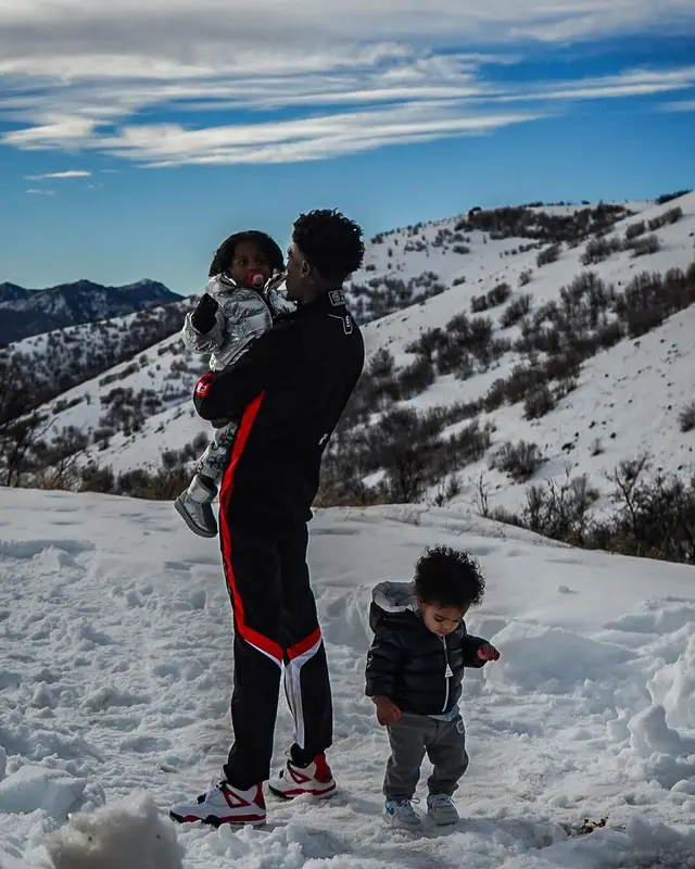 NBA YoungBoy outfit in Sparco, Jordan, and Nike, 2023