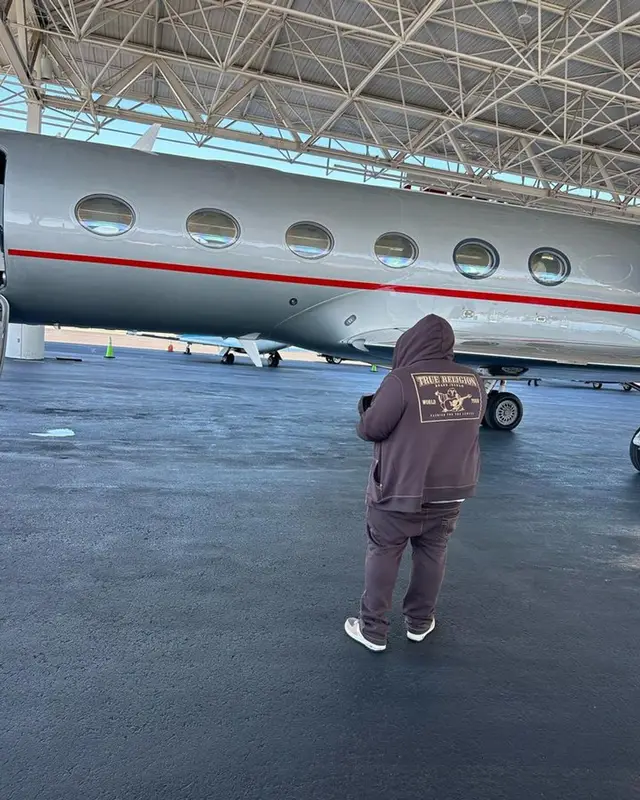 Rod Wave outfit in True Religion, Nike, and ’47, 2023