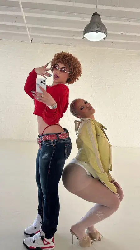 Doja Cat outfit in Knwls and Saint Laurent, 2023