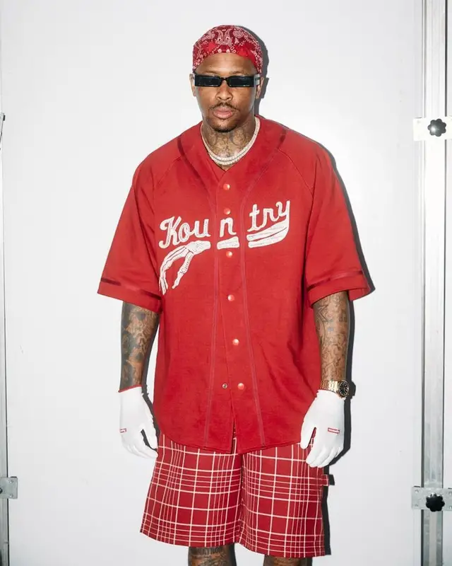 YG outfit in Kapital, Audemars Piguet, and A BETTER FEELING, 2023