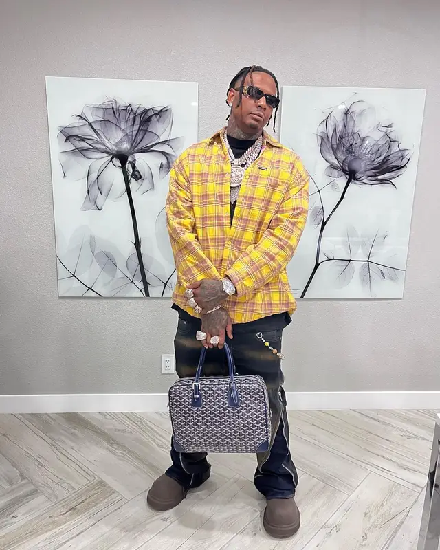 Moneybagg Yo outfit in Rick Owens and Balenciaga, 2023