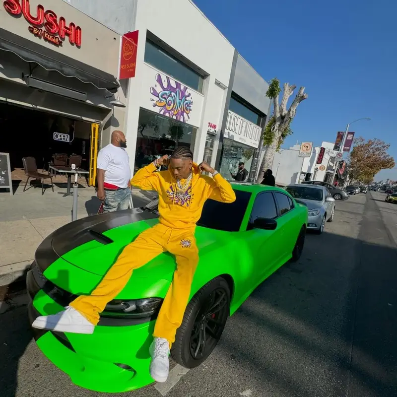 Soulja Boy outfit in SODMG and Nike, 2023