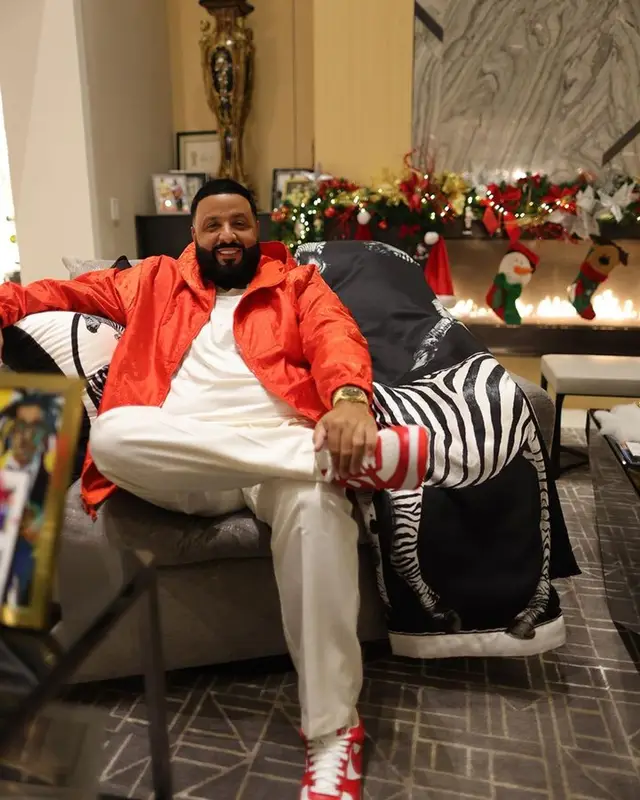 DJ Khaled outfit in Louis Vuitton, Nike, and Audemars Piguet, 2023