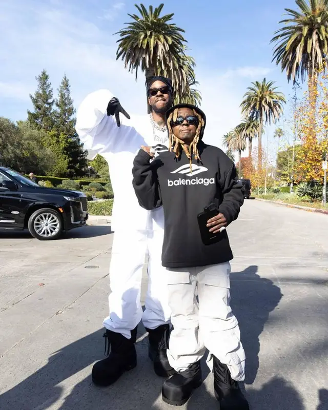 Lil Wayne outfit in Balenciaga, 2023