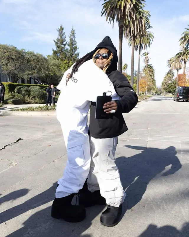 Lil Wayne outfit in Balenciaga, 2023