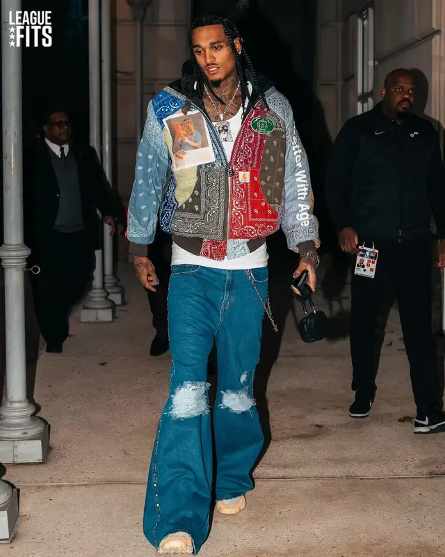 Jordan Clarkson outfit in Sicko, Nike, and Tom Sachs, 2023