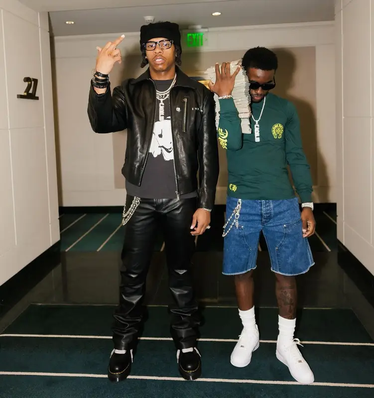 Lil Baby outfit in Enfants Riches Deprimes, Rick Owens, and Han KjØbenhavn, 2023