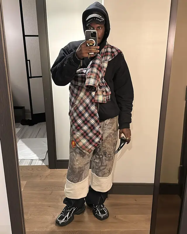 ASAP Nast outfit in Balenciaga, 2023