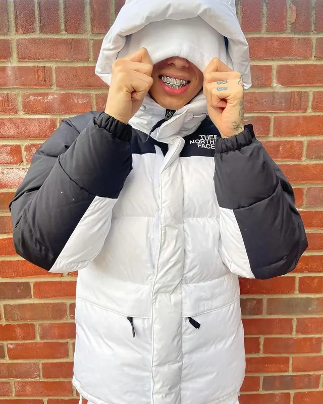 Central Cee outfit in The North Face, Polo Ralph Lauren, and Ralph Lauren, 2023