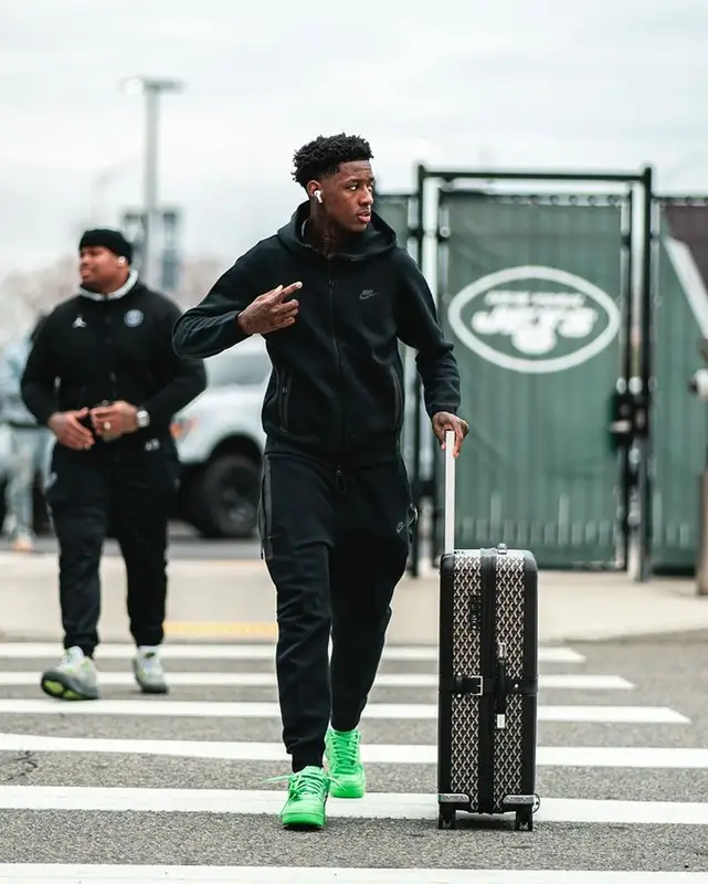 Sauce Gardner outfit in Nike and Goyard, 2023