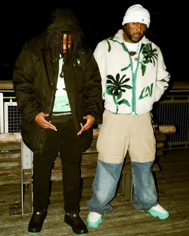 03 Greedo outfit in Balenciaga, Pyer Moss, and Louis Vuitton, 2023