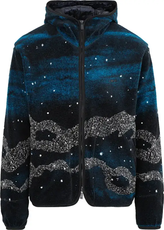 Dior Night Sky Print Fleece Jacket $2376