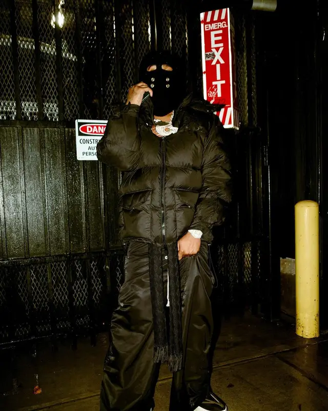 03 Greedo outfit in Gucci, Moncler, and Rick Owens, 2023