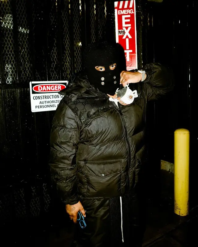 03 Greedo outfit in Gucci, Moncler, and Rick Owens, 2023