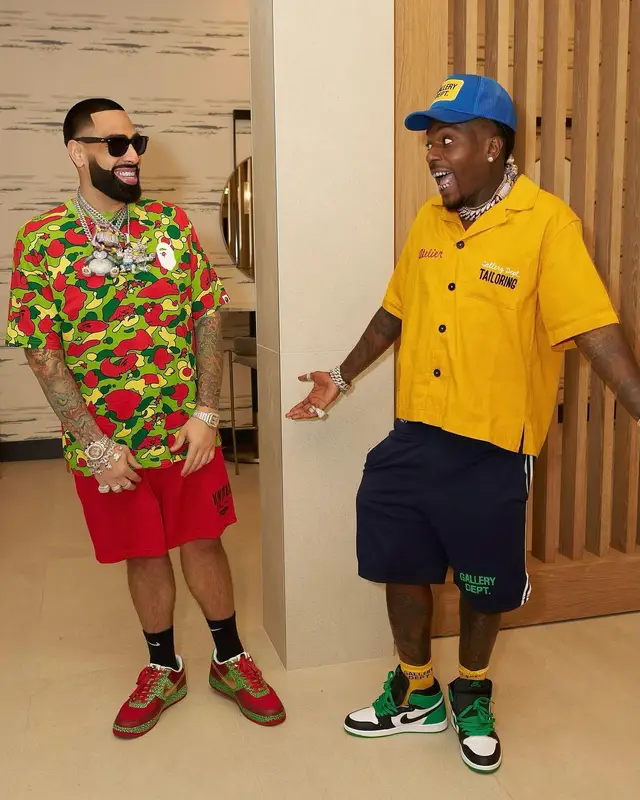 Big Trill outfit in Bape, Supreme, and Nike, 2023