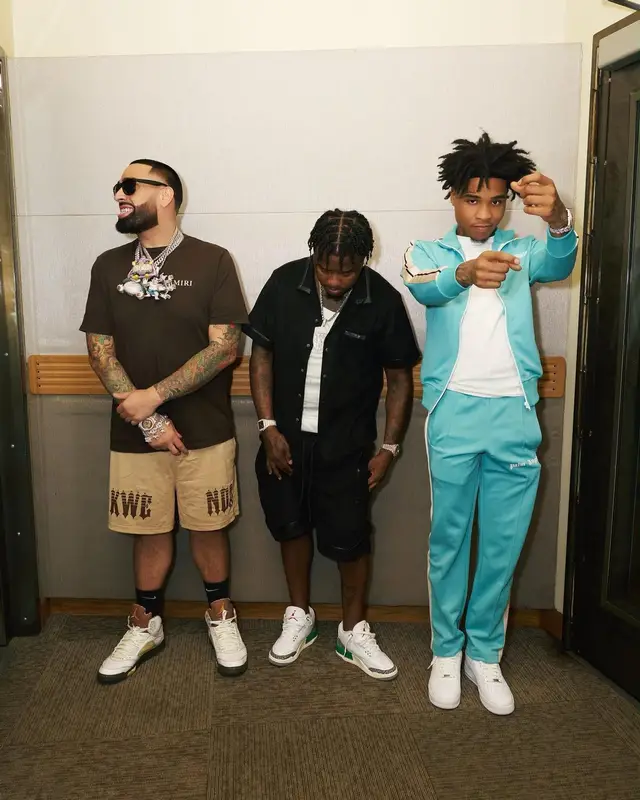 Big Trill outfit in Amiri, Jordan, and Nike, 2023