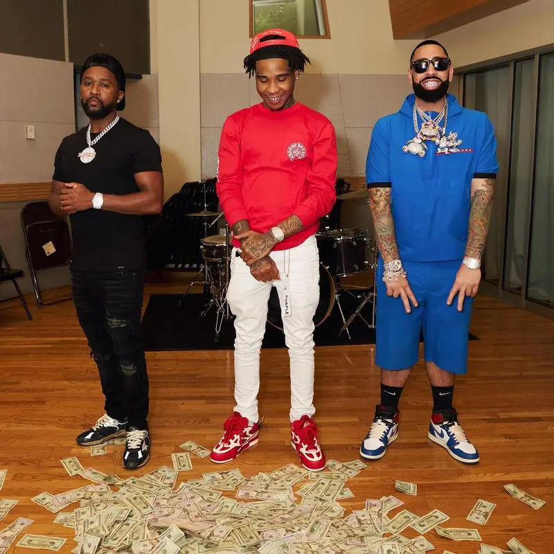 Big Trill outfit in Prada, Union Los Angeles, and Nike, 2023