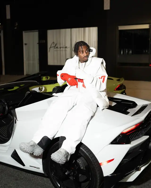 Lil Tjay outfit in Balenciaga, 2023