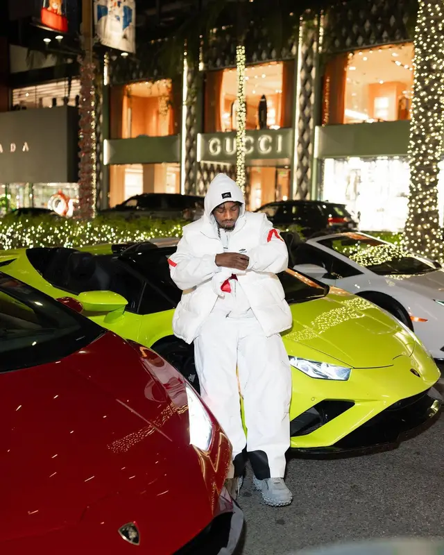 Lil Tjay outfit in Balenciaga, 2023