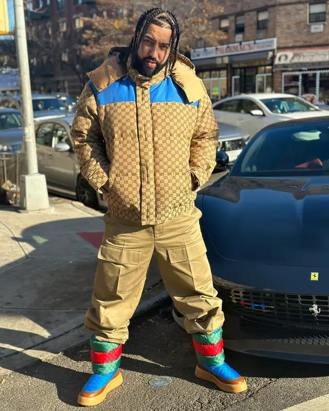 French Montana outfit in Gucci, 2023