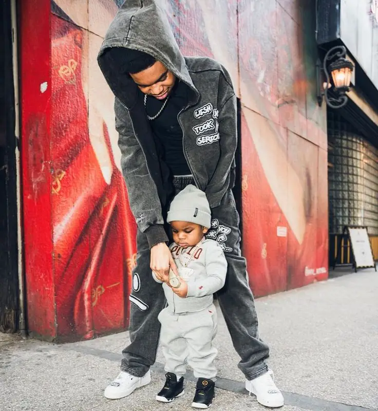 Lil Poppa outfit in Ricco Gioventu and Obey, 2023