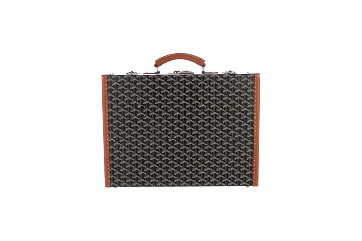 Goyard Trunk Briefcase Ine Black $5000