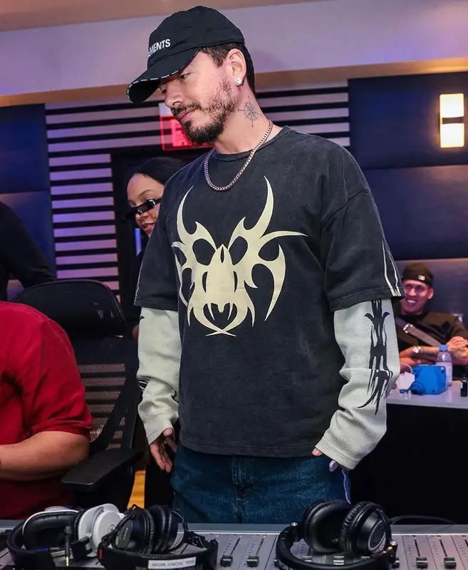 J Balvin outfit in Chew Forever, 2023
