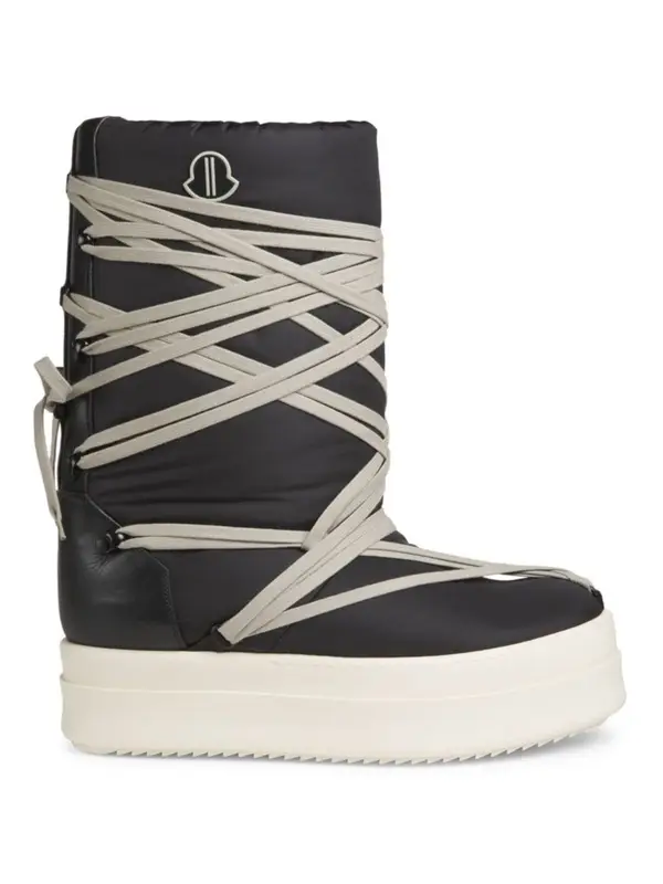 Moncler Black Bigrocks Padded Boots $1475
