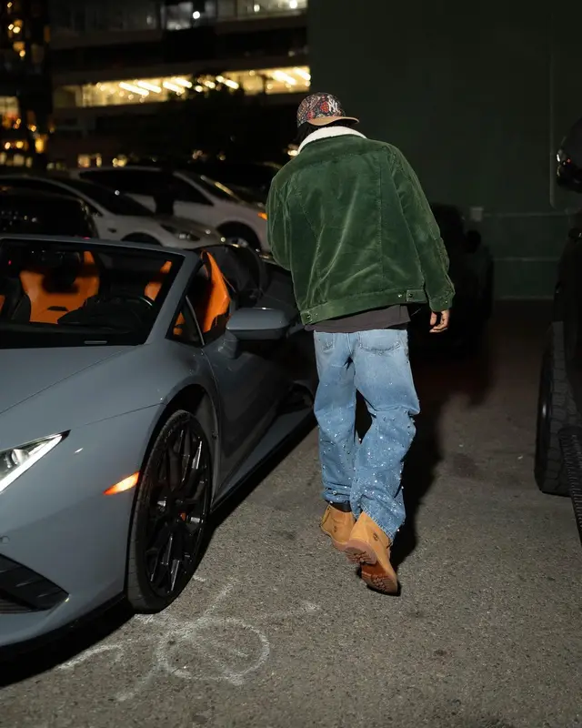 Lil Tjay outfit in Timberland, ’47, and Kith, 2023