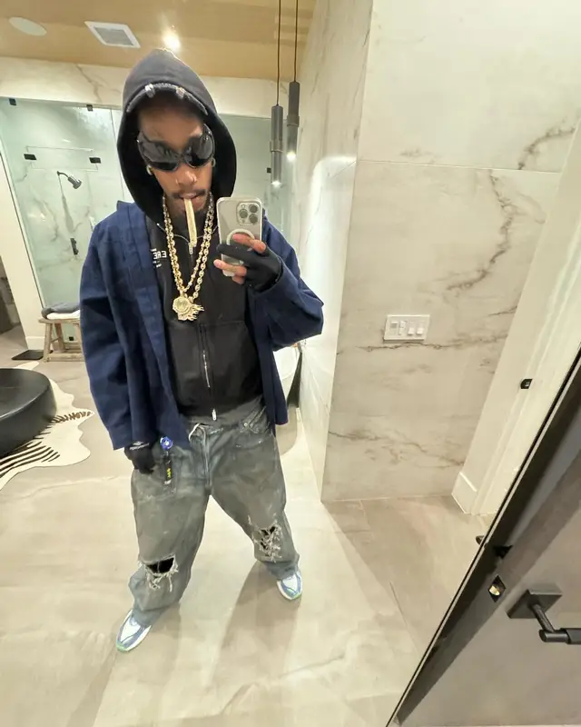 Wiz Khalifa outfit in Erewhon Market and Balenciaga, 2023