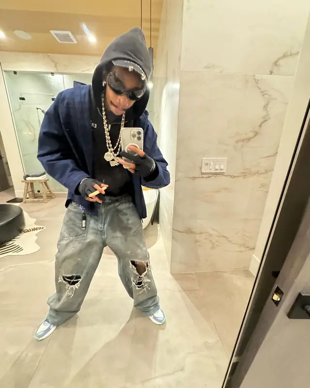 Wiz Khalifa outfit in Erewhon Market and Balenciaga, 2023