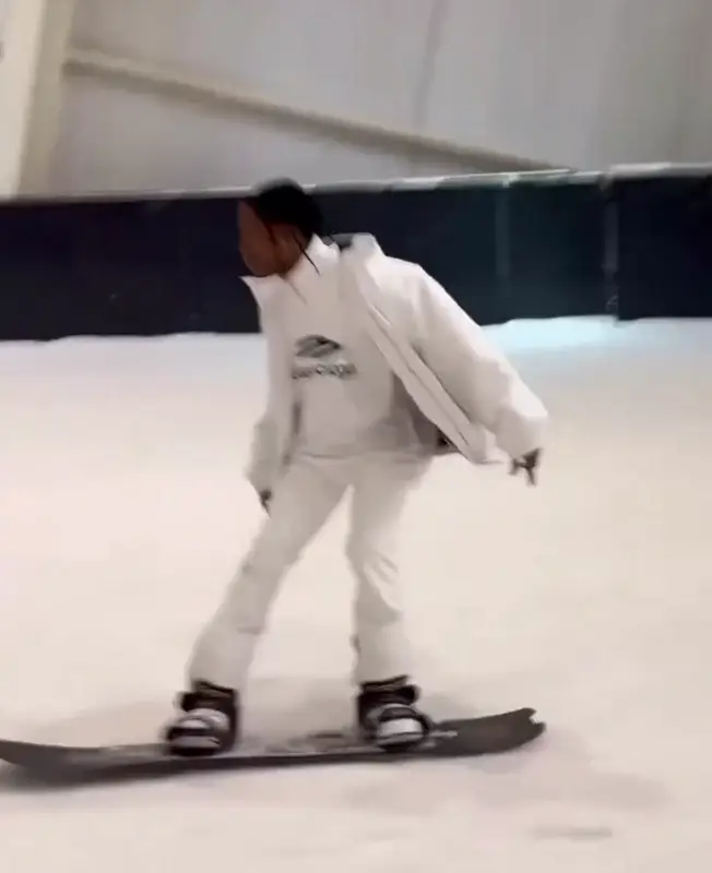 Travis Scott outfit in Balenciaga, 2023