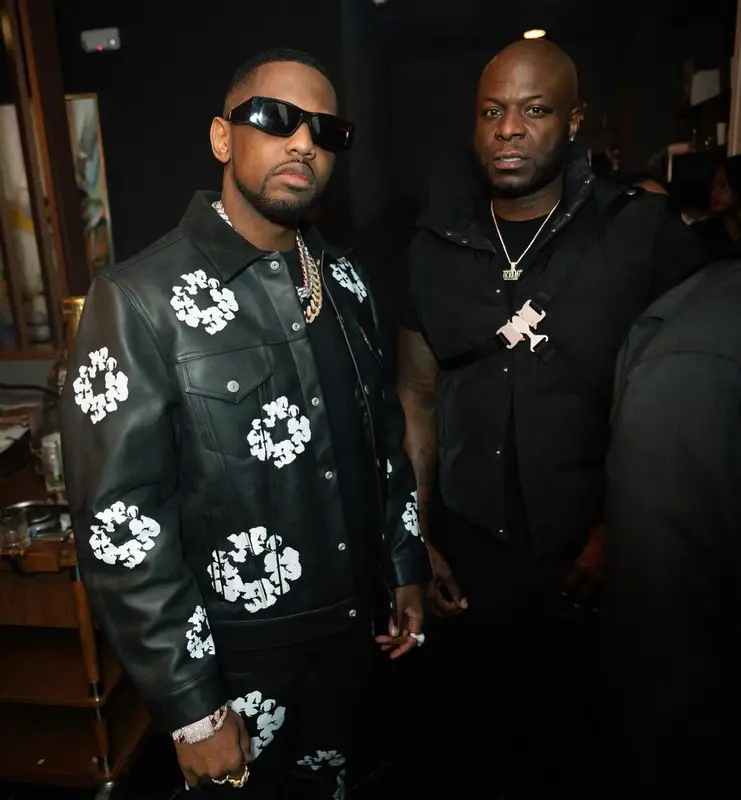Fabolous outfit in Denim Tears, Nike, and Balenciaga, 2023